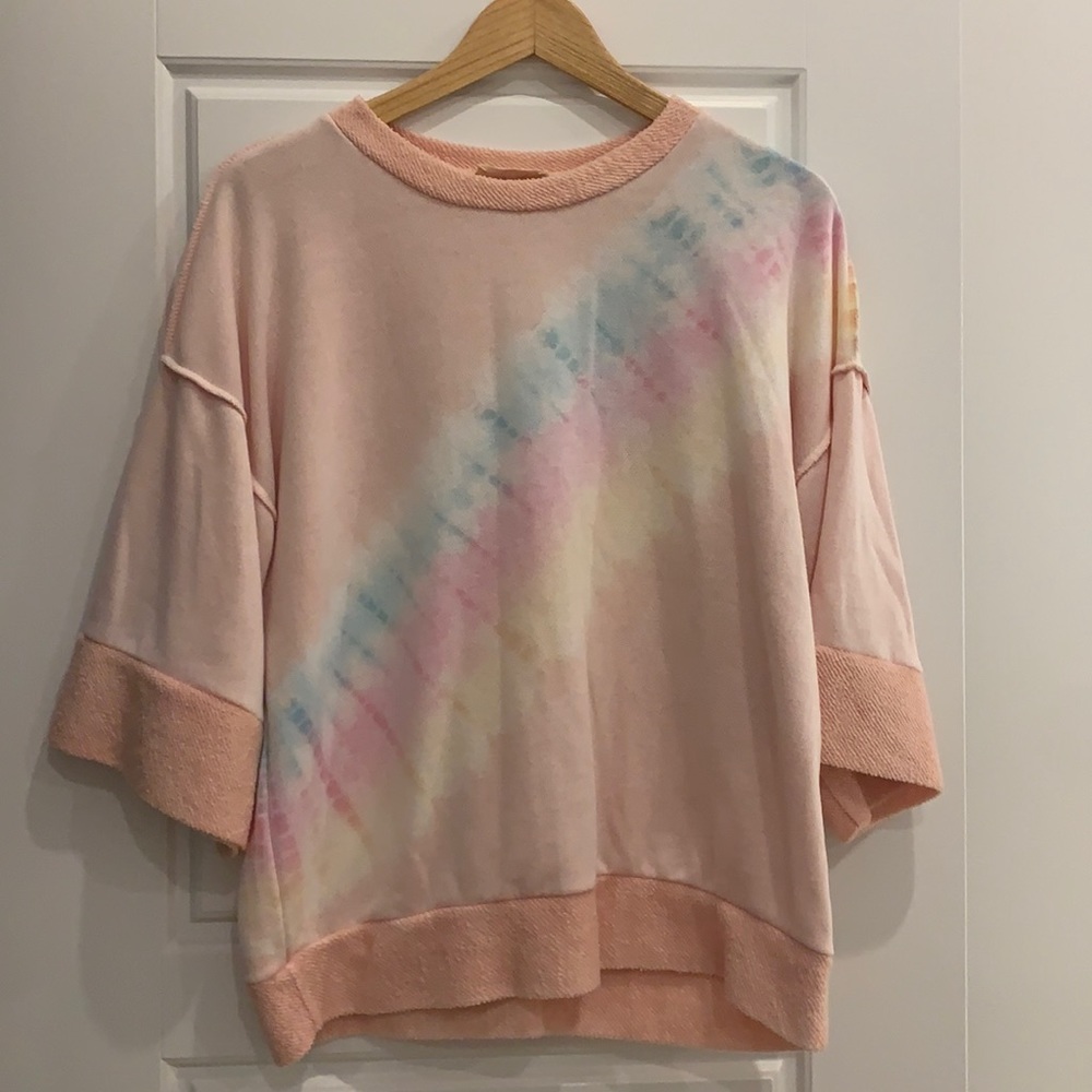 By the Way Blush Tie Dye Top